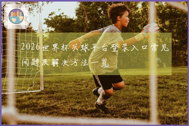 2026世界杯买球平台登录入口常见问题及解决方法一览