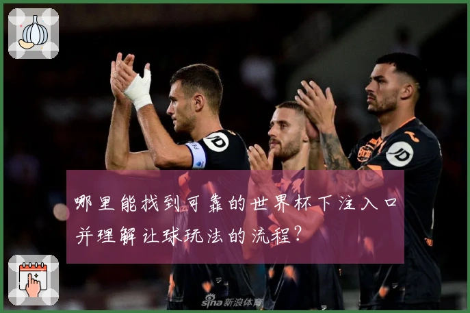 哪里能找到可靠的世界杯下注入口并理解让球玩法的流程?